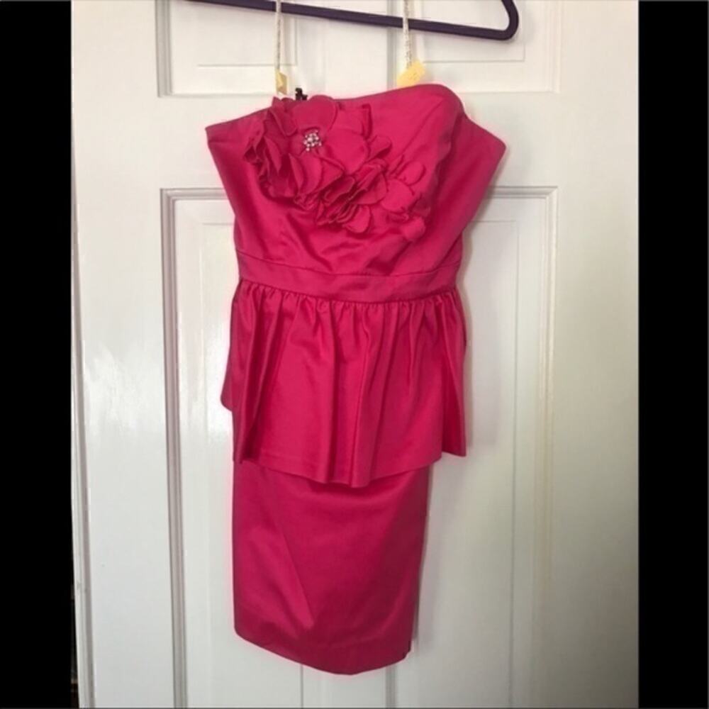 Lilly Pulitzer Fuchsia Party Dress Size 8 - Picture 4 of 7